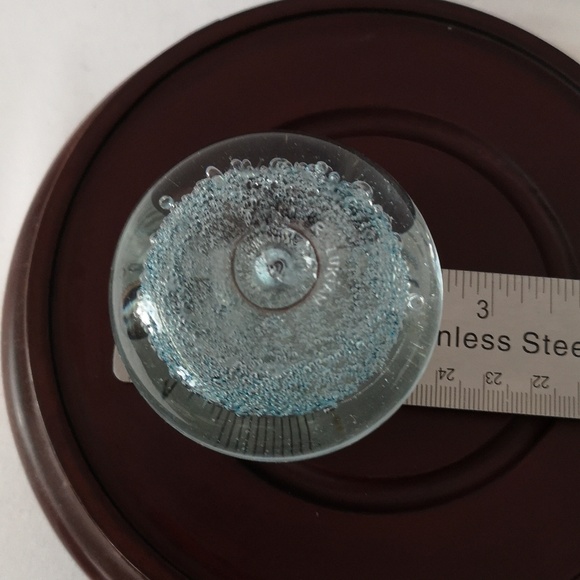 Beautiful Art Glass Paperweight by Award Winning Glass Artist Ron Lukian Quebec - Picture 6 of 6